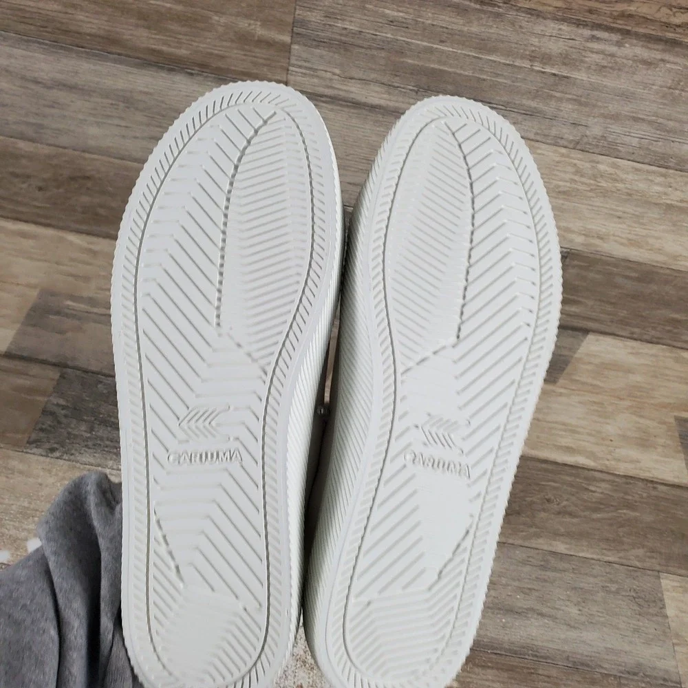 Cariuma OCA‎ Low Womens Shoes Sz 7 Skateboard Off White Canvas Lace Up Sneakers